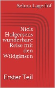 Cover-Bild zum Titel 'Niels Holgersens wunderbare Reise mit den Wildgänsen - Erster Teil' von 'Selma Lagerlöf'