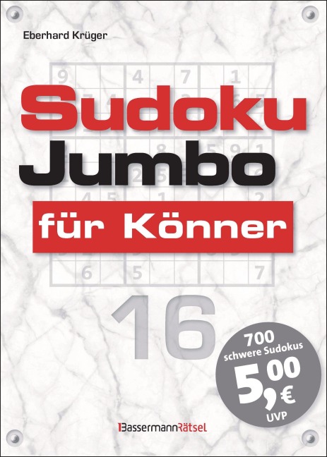 Sudokujumbo für Könner 16 - Eberhard Krüger