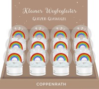 Glitzer-Glaskugel Regenbogen - 