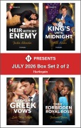 Cover-Bild zum Titel 'Harlequin Presents July 2026 - Box Set 2 of 2' von 'Jackie Ashenden, Millie Adams, Lela May Wight, Jadesola James'
