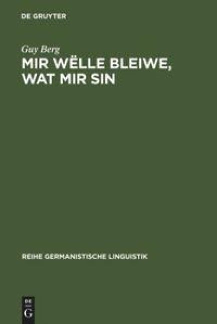 Mir wëlle bleiwe, wat mir sin - Guy Berg