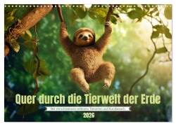 Cover-Bild zum Titel 'Quer durch die Tierwelt der Erde (Wandkalender 2026 DIN A3 quer), CALVENDO Monatskalender' von 'Kerstin Waurick'