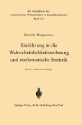 Cover-Bild zum Titel 'Einführung in die Wahrscheinlichkeitsrechnung und mathematische Statistik' von 'Dietrich Morgenstern'