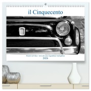 Cover-Bild zum Titel 'il Cinquecento - Details im Fokus - im Look eines legendären Analogfilms (hochwertiger Premium Wandkalender 2026 DIN A2 quer), Kunstdruck in Hochglanz' von 'Hanns-Peter Eisold'