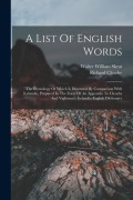 Cover-Bild zum Titel 'A List Of English Words: The Etymology Of Which Is Illustrated By Comparison With Icelandic, Prepared In The Form Of An Appendix To Cleasby And' von 'Walter William Skeat, Richard Cleasby'