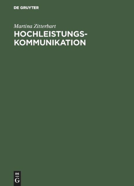 Hochleistungskommunikation - Martina Zitterbart