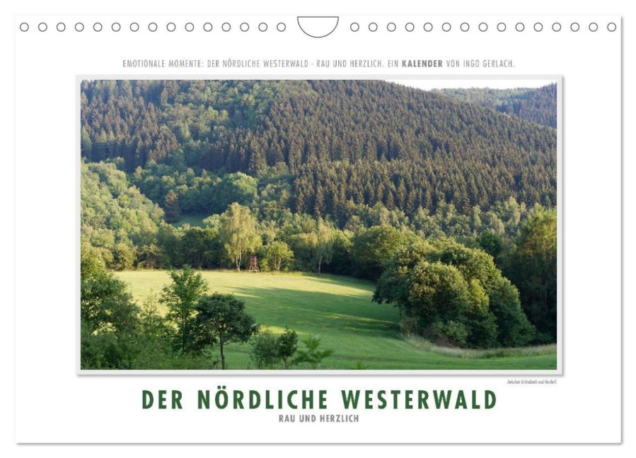 Emotionale Momente: Der nördliche Westerwald - rau und herzlich. (Wandkalender 2026 DIN A4 quer), CALVENDO Monatskalender - Ingo Gerlach