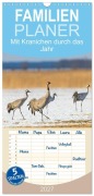 Cover-Bild zum Titel 'Familienplaner 2027 - Mit Kranichen durch das Jahr mit 5 Spalten (Wandkalender, 21 x 45 cm) CALVENDO' von 'Sidney Smith'