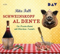 Cover-Bild zum Titel 'Schweinskopf al dente. Der 3. Fall für den Eberhofer. Ein Provinzkrimi' von 'Rita Falk'