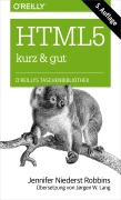 Cover-Bild zum Titel 'HTML5 kurz & gut' von 'Jennifer Niederst Robbins'