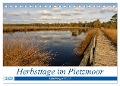 Herbsttage im Pietzmoor - Lüneburger Heide (Tischkalender 2025 DIN A5 quer), CALVENDO Monatskalender - Angelika Beuck