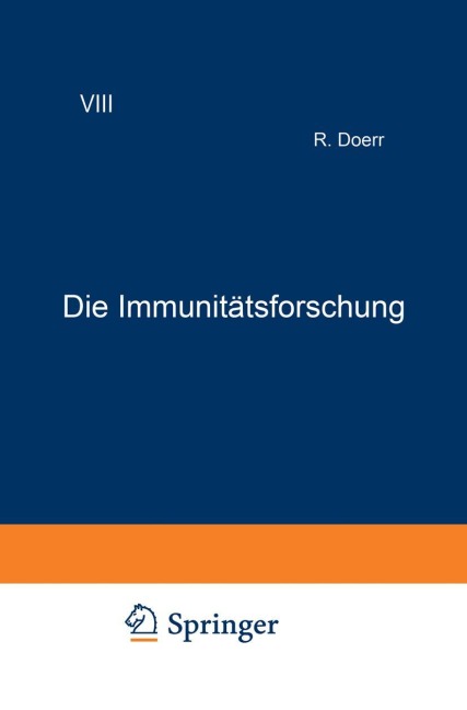 Die Immunitätsforschung - Robert Doerr
