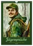 Cover-Bild zum Titel 'Jägersprüche (Wandkalender 2026 DIN A4 hoch), CALVENDO Monatskalender' von 'Sabine Löwer'