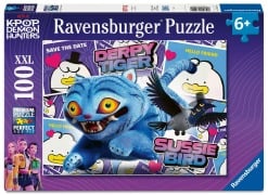 Cover-Bild zum Titel 'Kinderpuzzle 100 XXL Teile - KPop Demon Hunters - Derpy Tiger & Sussie Bird' von ''