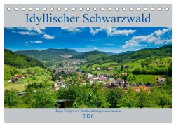 Cover-Bild zum Titel 'Idyllischer Schwarzwald (Tischkalender 2026 DIN A5 quer), CALVENDO Monatskalender' von 'Tanja Voigt'