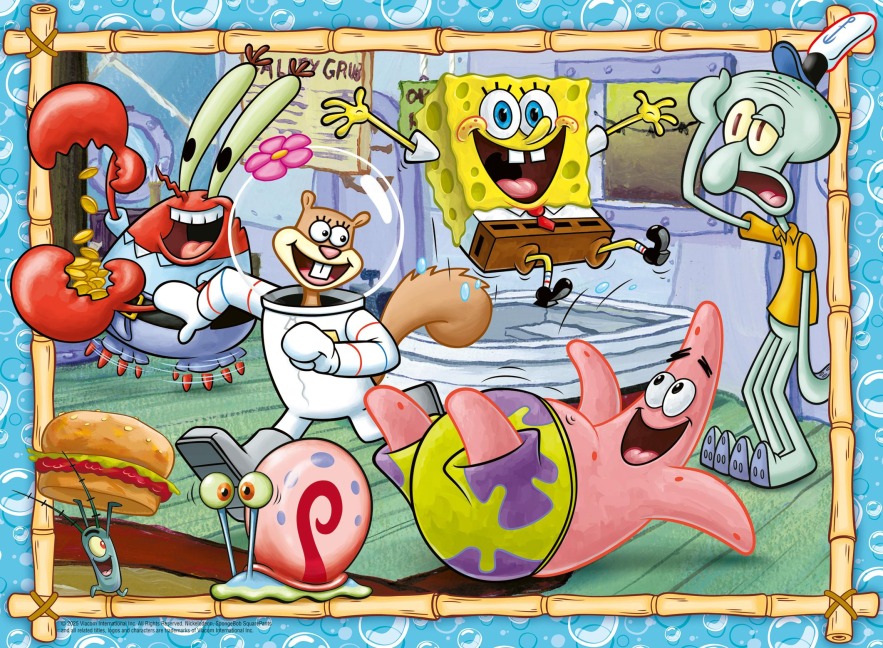 Kinderpuzzle 200 XXL Teile - Spongebob - Neue Abenteuer in Bikini Bottom - 