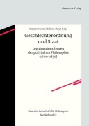 Cover-Bild zum Titel 'Geschlechterordnung und Staat' von ''