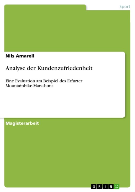 Analyse der Kundenzufriedenheit - Nils Amarell