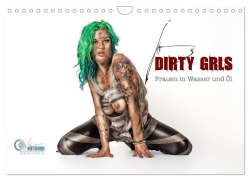 Cover-Bild zum Titel 'DIRTY GIRLS Frauen in Wasser und Öl (Wandkalender 2026 DIN A4 quer), CALVENDO Monatskalender' von 'Jko Jko'