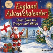 Cover-Bild zum Titel 'England-Adventskalender: Quiz-Buch mit Fragen und Rätsel' von 'Schlauvento Interactive'