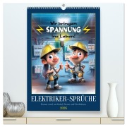 Elektrikersprüche (hochwertiger Premium Wandkalender 2026 DIN A2 hoch), Kunstdruck in Hochglanz - Sabine Löwer