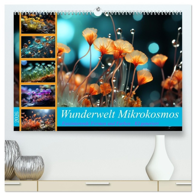 Wunderwelt Mikrokosmos (hochwertiger Premium Wandkalender 2026 DIN A2 quer), Kunstdruck in Hochglanz - Cathrin Illgen
