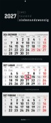 Cover-Bild zum Titel '3-Monatskalender Black 2027' von ''