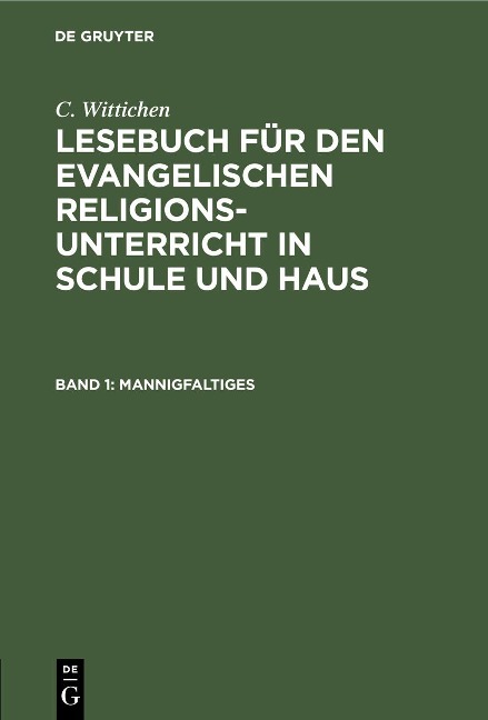 Mannigfaltiges - C. Wittichen