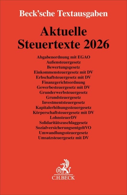 Aktuelle Steuertexte 2026 - 