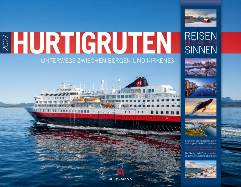 Hurtigruten Kalender 2027 | Unterwegs zwischen Bergen und Kirkenes - Ackermann Kunstverlag GmbH