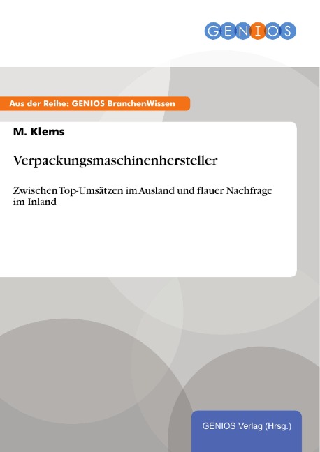 Verpackungsmaschinenhersteller - M. Klems