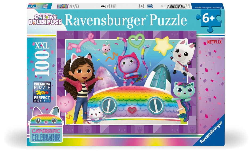 Kinderpuzzle 100 XXL Teile - Gabby's Dollhouse - Lasst uns feiern! - 