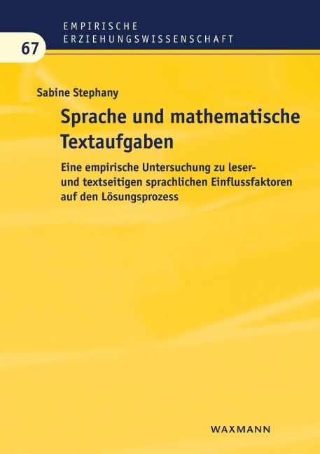 Sprache und mathematische Textaufgaben - Sabine Stephany