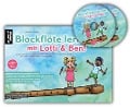 Cover-Bild zum Titel 'Blockflöte lernen mit Lotti & Ben + 2 Audio-CDs!' von 'Susanne Hossain'