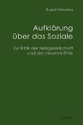 Cover-Bild zum Titel 'Aufklärung über das Soziale' von 'Rudolf Altrichter-Ehrensperger'