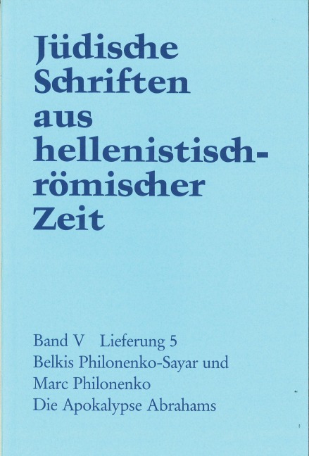 Die Apokalypse Abrahams - B. Philonenko-Sayar, Marc Philonenko
