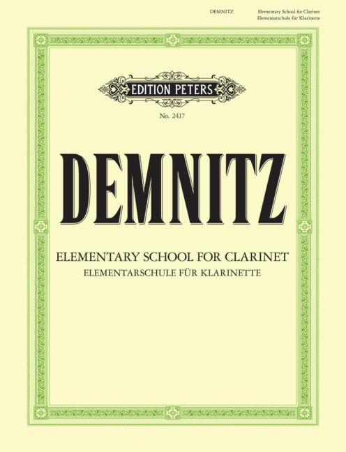 Elementarschule für Klarinette - Friedrich Demnitz