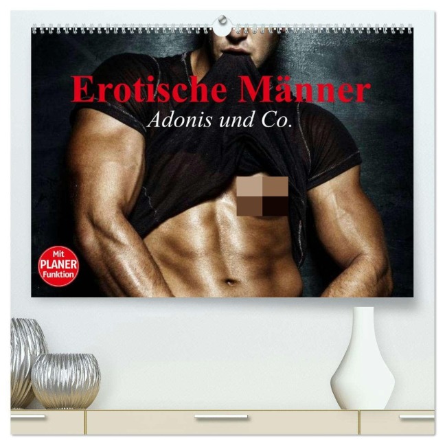 Erotische Männer. Adonis und Co. (hochwertiger Premium Wandkalender 2026 DIN A2 quer), Kunstdruck in Hochglanz - Elisabeth Stanzer