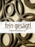 Cover-Bild zum Titel 'fein gesägt!' von 'Roshaan Ganief'