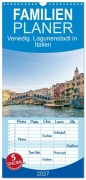 Cover-Bild zum Titel 'Familienplaner 2027 - Venedig. Lagunenstadt in Italien mit 5 Spalten (Wandkalender, 21 x 45 cm) CALVENDO' von 'Tina Rabus'