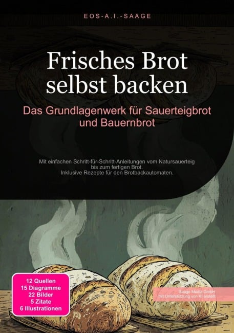 Frisches Brot selbst backen: Das Grundlagenwerk für Sauerteigbrot und Bauernbrot - D. Eos A. I. Saage
