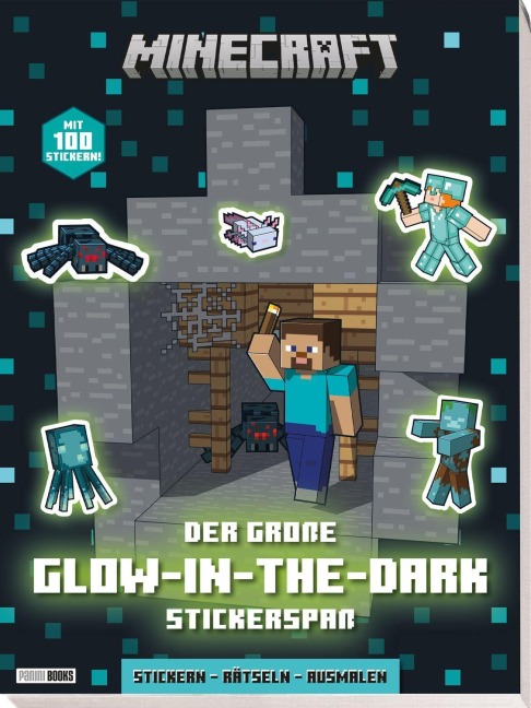 Minecraft: Der große Glow-in-the-Dark Stickerspaß: Stickern - Rätseln - Ausmalen - Panini