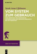 Cover-Bild zum Titel 'Vom System zum Gebrauch' von 'Sarah Anna Uffelmann'
