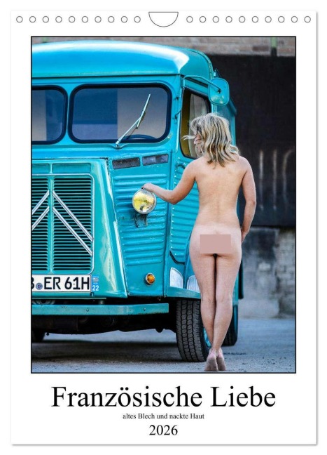 Französische Liebe (Wandkalender 2026 DIN A4 hoch), CALVENDO Monatskalender - Rene Plantade mit Model Susann