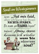 Cover-Bild zum Titel 'Spaß im Wartezimmer (Wandkalender 2026 DIN A3 hoch), CALVENDO Monatskalender' von 'Sabine Löwer'