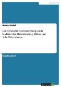 Cover-Bild zum Titel 'Die Deutsche Auswanderung nach Südamerika. Rekrutierung, Häfen und Schifffahrtslinien' von 'Hardy Riedel'