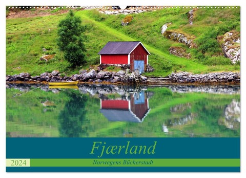 Fjærland - Norwegens Bücherstadt (Wandkalender 2024 DIN A2 quer), CALVENDO Monatskalender - Helene Seidl