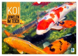 Cover-Bild zum Titel 'Koi: Juwelen im Teich (Wandkalender 2026 DIN A3 quer), CALVENDO Monatskalender' von 'Calvendo Calvendo'