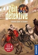 Cover-Bild zum Titel 'Die Zeitdetektive, 9, Falsches Spiel in Olympia' von 'Fabian Lenk'