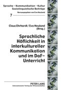 Cover-Bild zum Titel 'Sprachliche Höflichkeit in interkultureller Kommunikation und im DaF-Unterricht' von ''